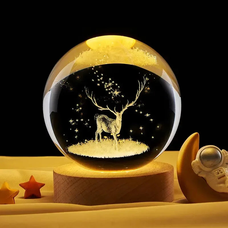 Lámpara esfera de cristal