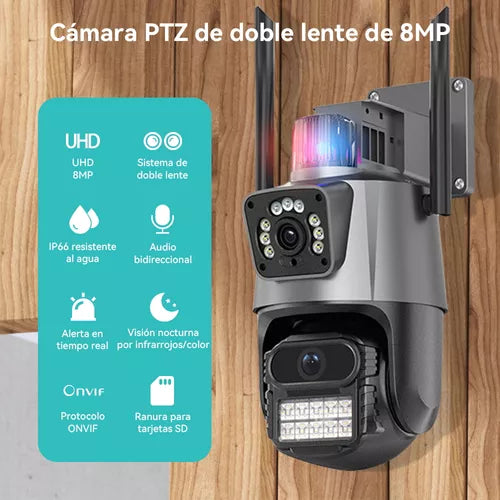 GuardianEye Pro™ - Cámara de seguridad IP Wifi