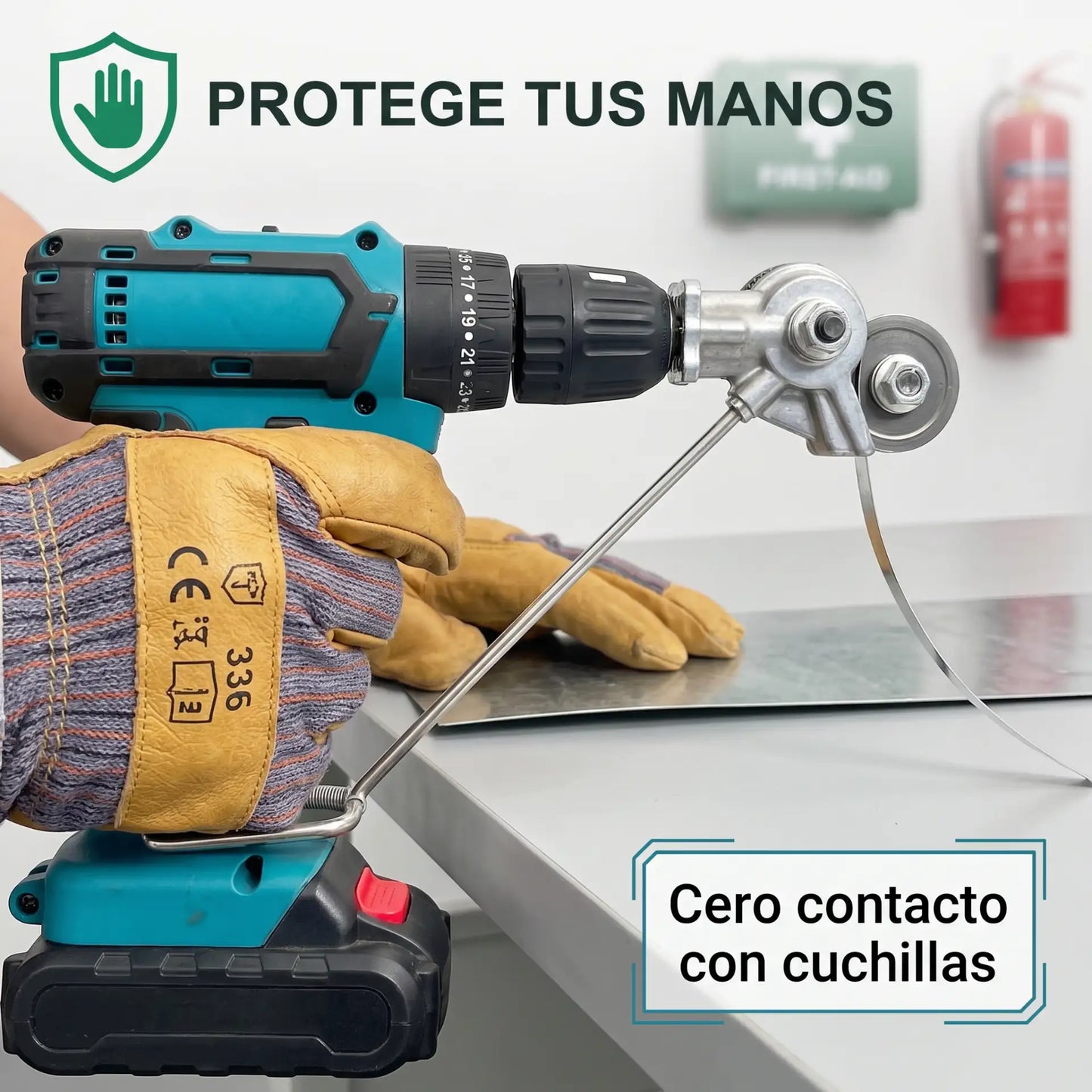 MetalMaster™ Pro - Cortador láminas de metal para taladro