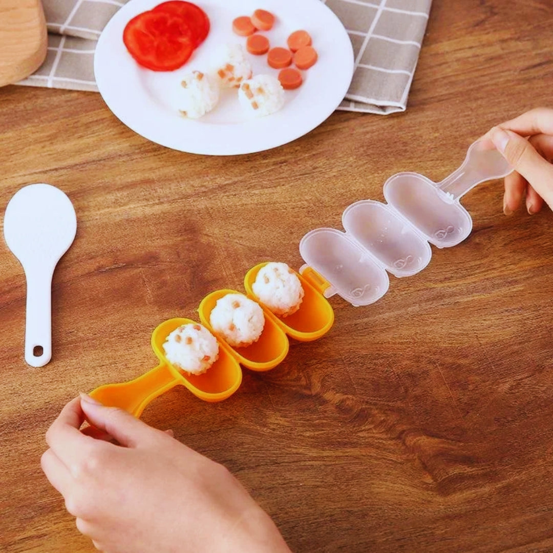 RiceCube™ Moldes bolitas de arroz perfectas (3 unidades)