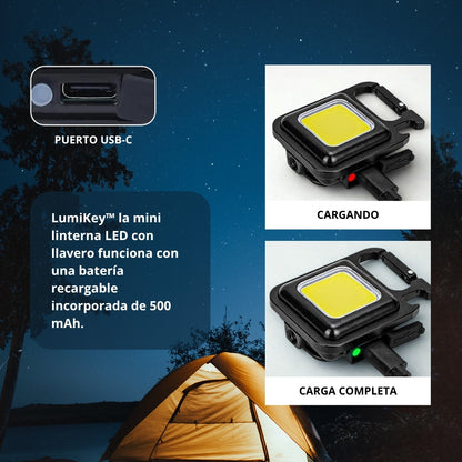 LumiKey™ - Llavero Mini linterna LED (Pack de 2 unidades)