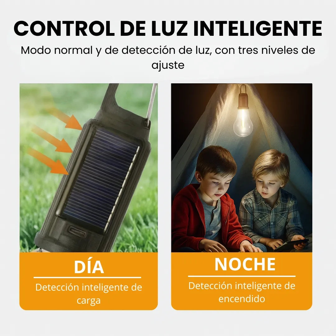 EcoGlow - Ampolleta solar (Pack 2 unidades)