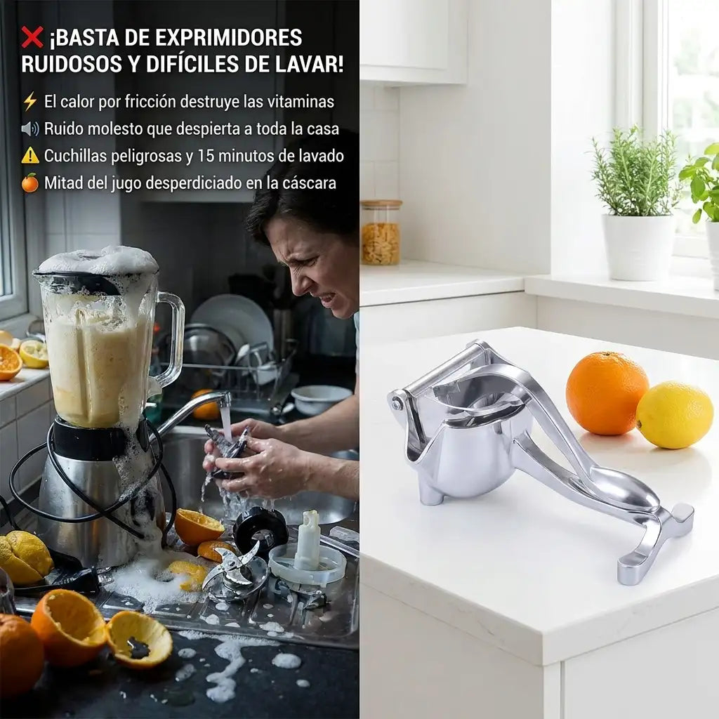 JuiceMaster™ Pro - Exprimidor de frutas metálico