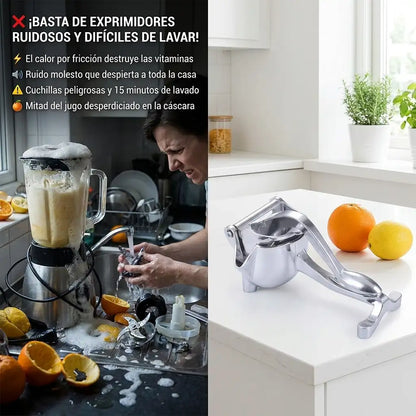 JuiceMaster™ Pro - Exprimidor de frutas metálico