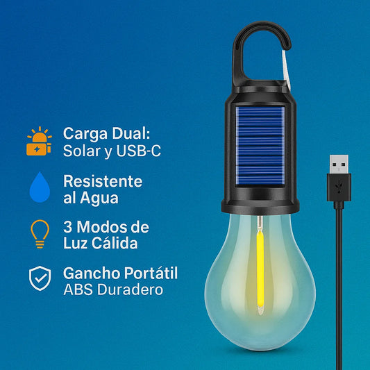 EcoGlow - Ampolleta solar (Pack 2 unidades)