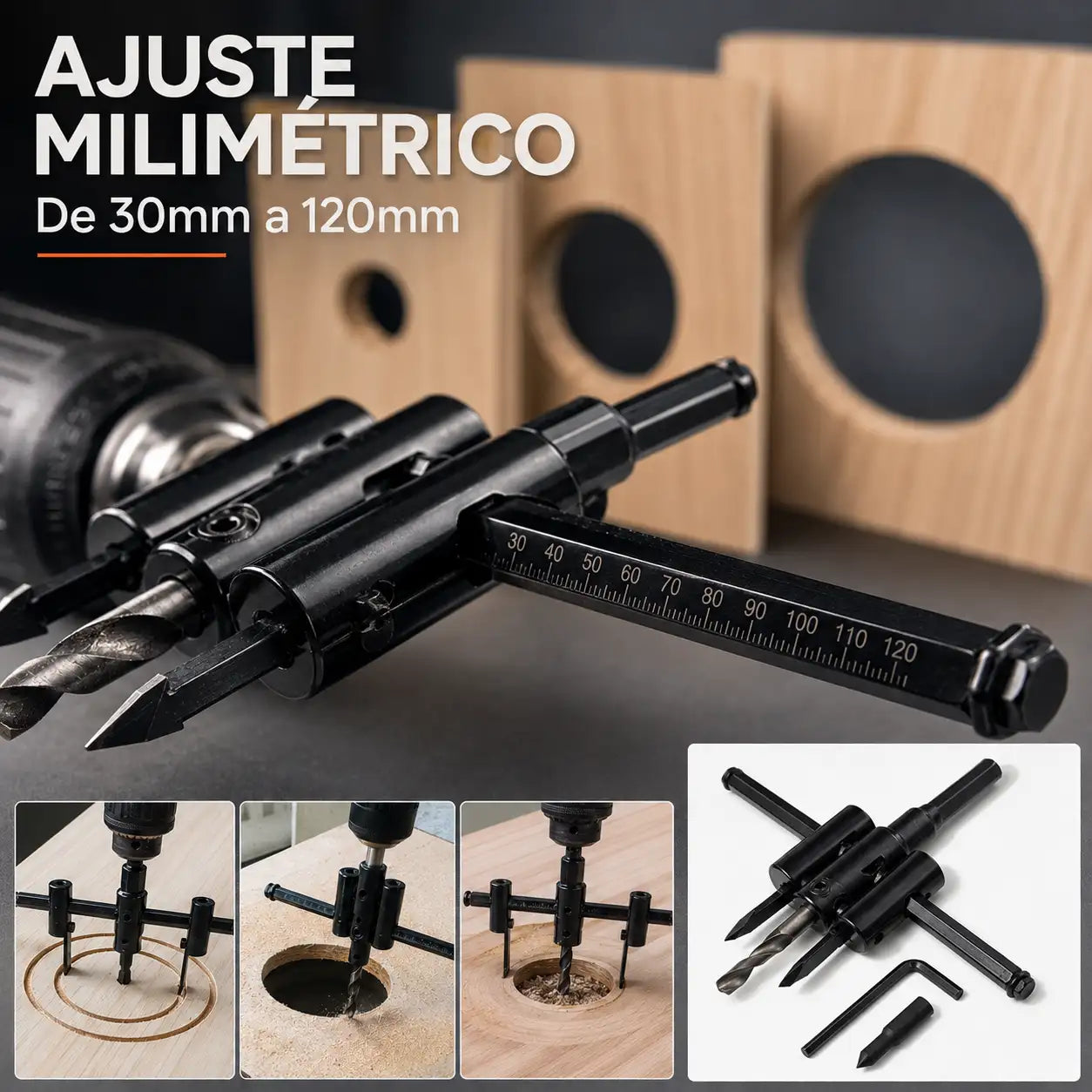 CircleMaster™ Pro - Broca ajustable cortador de agujeros