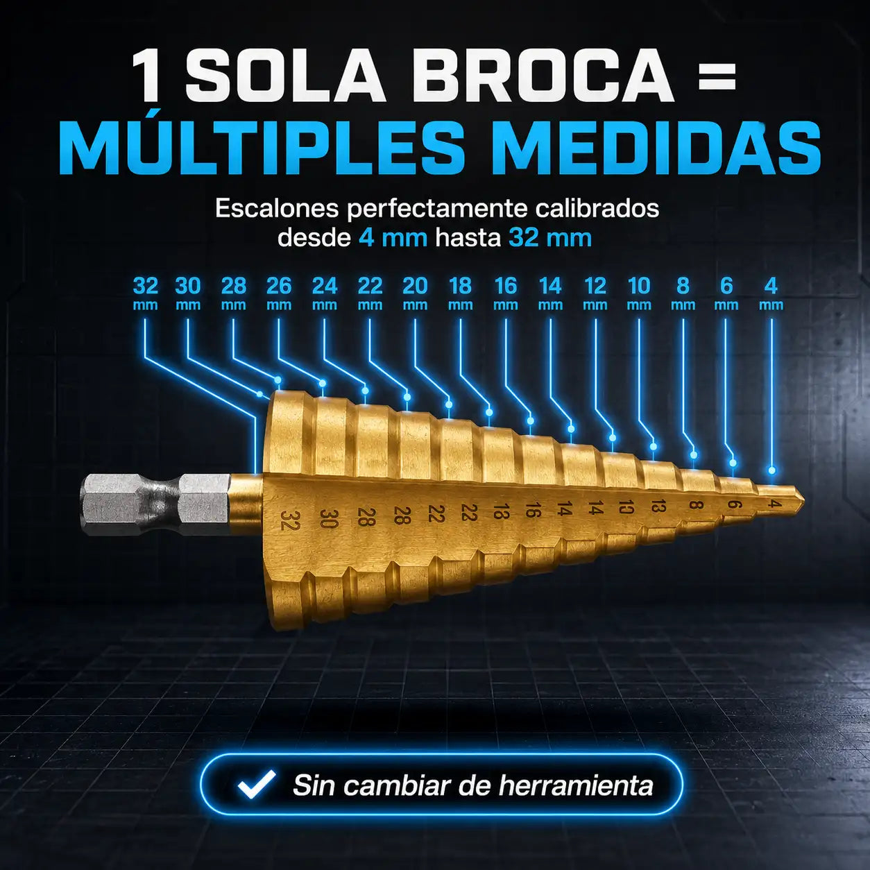 TitanDrill™ - Brocas escalonadas
