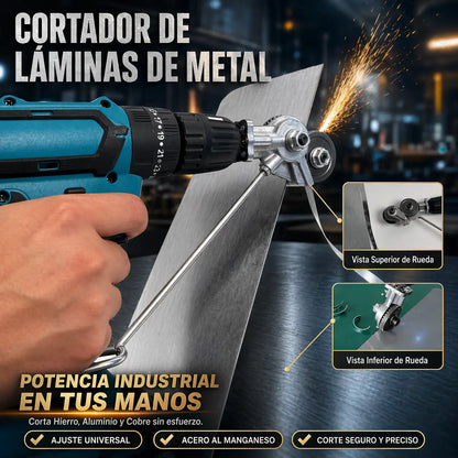 MetalMaster™ Pro - Cortador láminas de metal para taladro