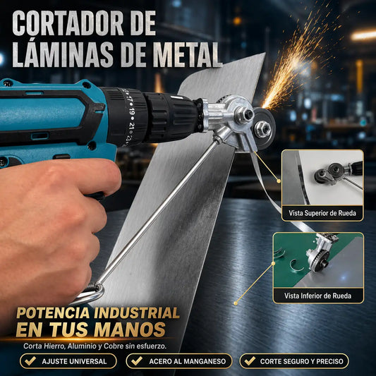 MetalMaster™ Pro - Cortador láminas de metal para taladro