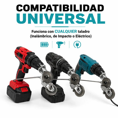 MetalMaster™ Pro - Cortador láminas de metal para taladro