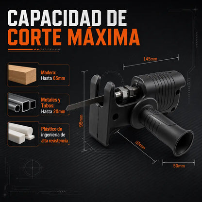 SawMaster™ Pro - Adaptador de sierra para taladro