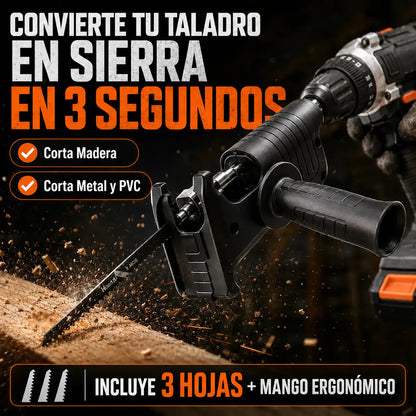 SawMaster™ Pro - Adaptador de sierra para taladro