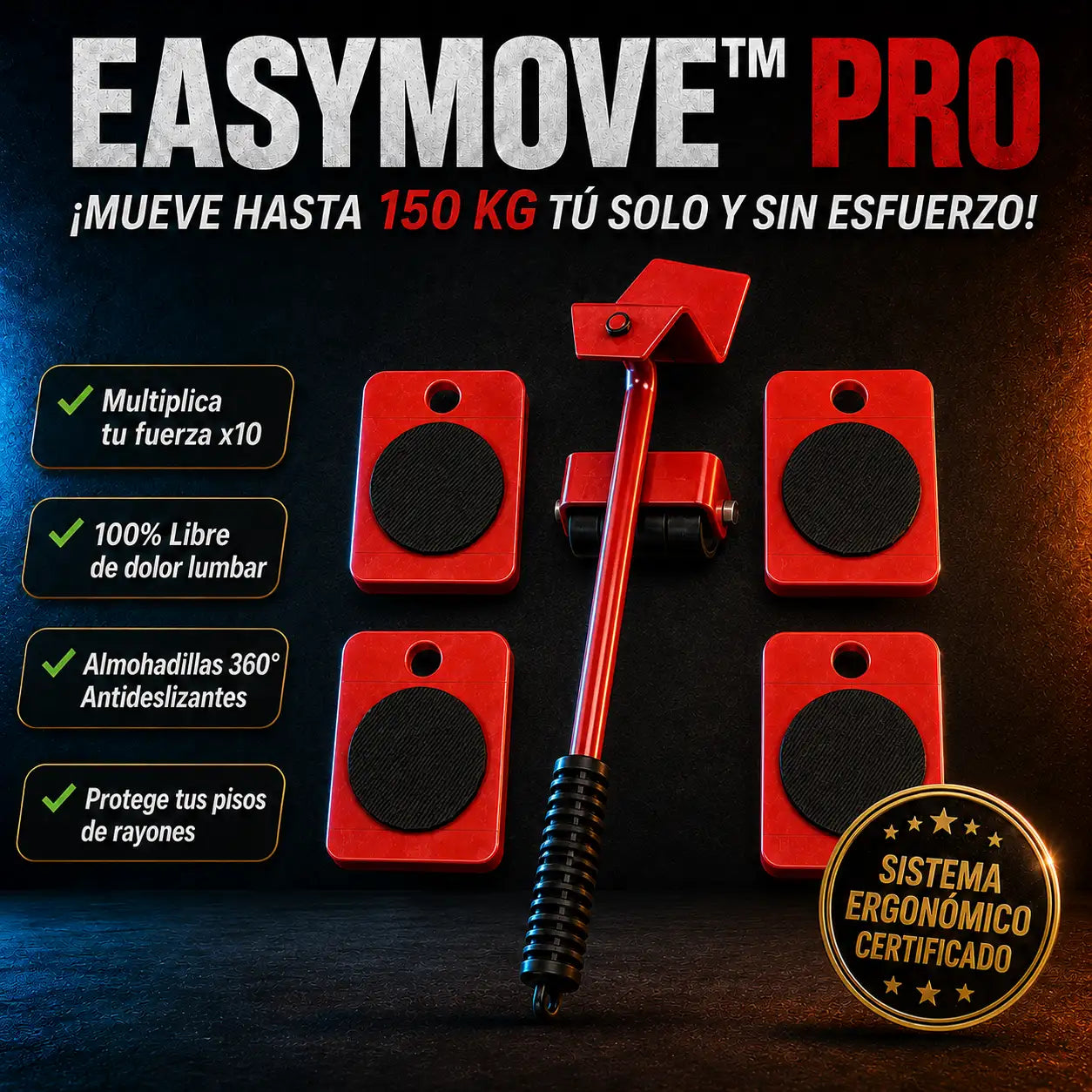 EasyMove™ Pro - Kit Elevador de muebles