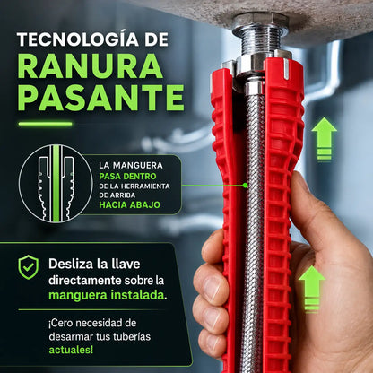 PlumbMax™ Pro - Llave Multifuncional de Gasfitería