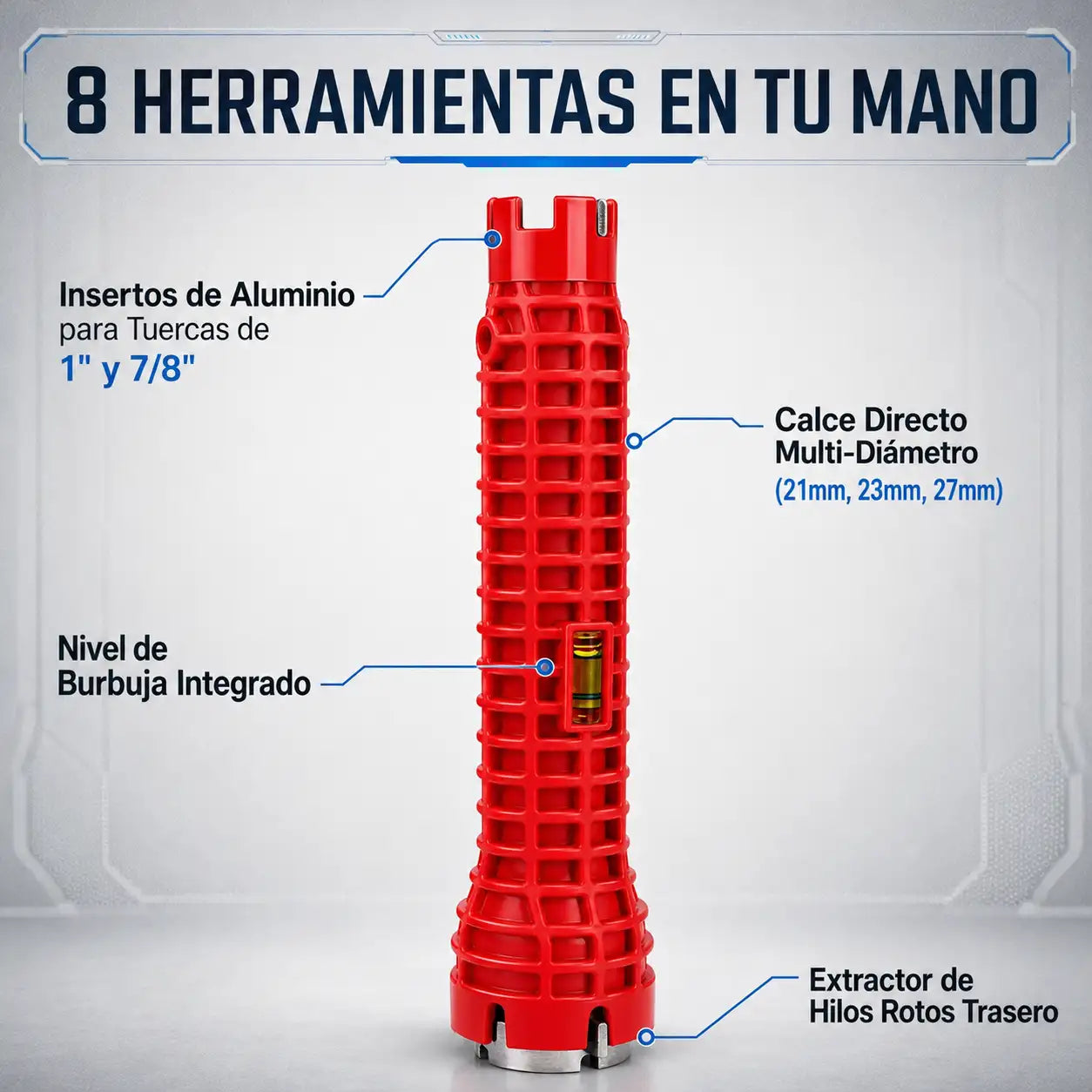 PlumbMax™ Pro - Llave Multifuncional de Gasfitería