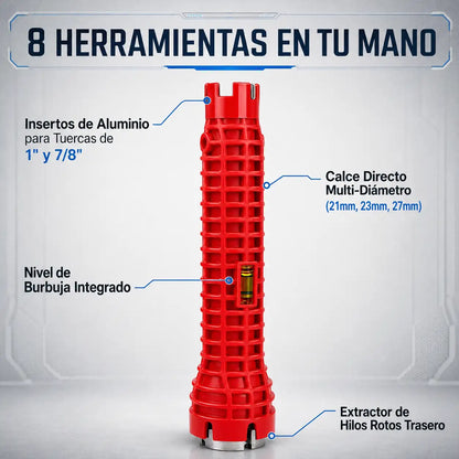 PlumbMax™ Pro - Llave Multifuncional de Gasfitería