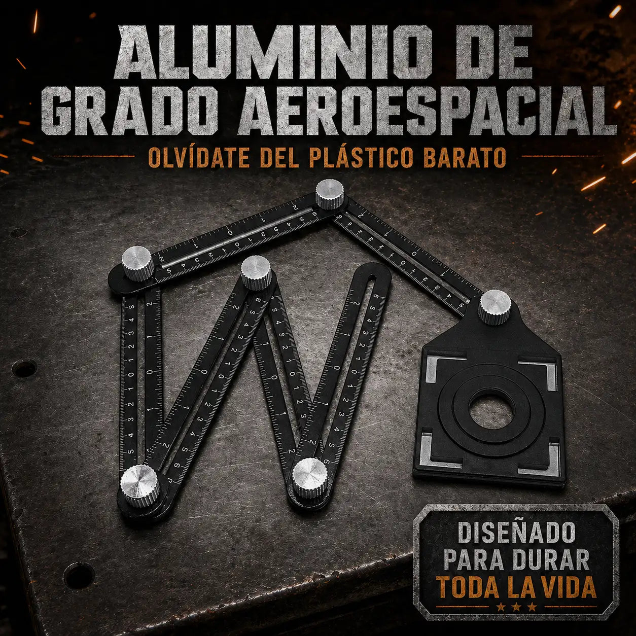AngleMaster™ - Regla Multiángulo De Aluminio