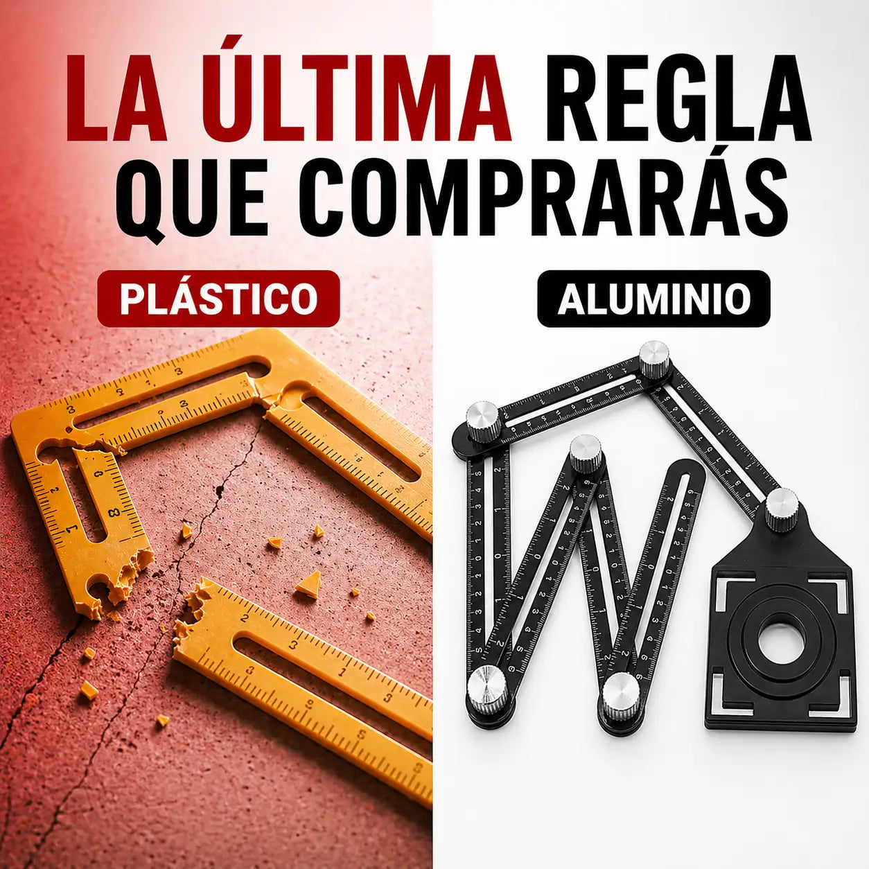 AngleMaster™ - Regla Multiángulo De Aluminio