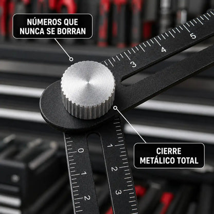 AngleMaster™ - Regla Multiángulo De Aluminio