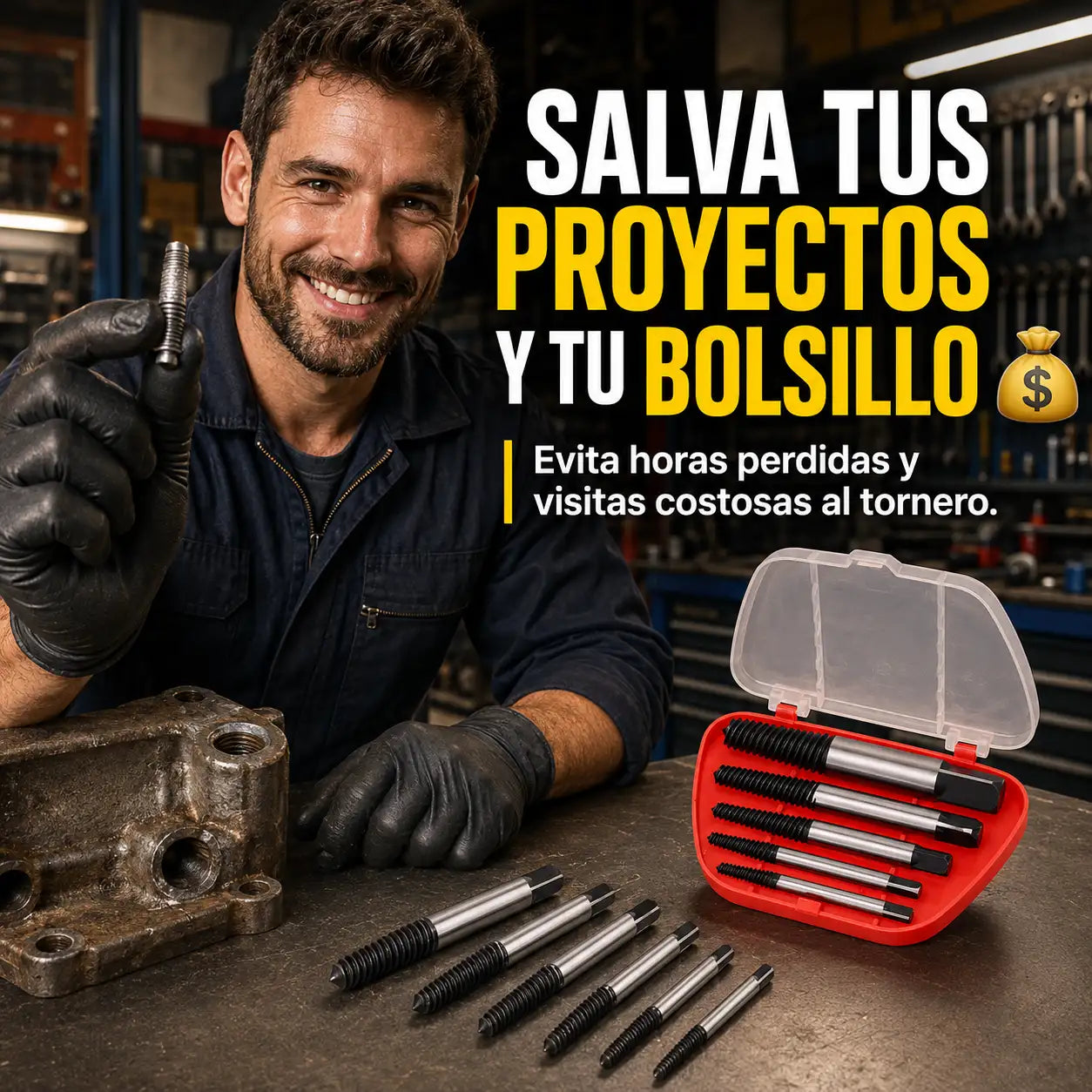 ScrewOut™ - Kit 5 Extractores de Pernos