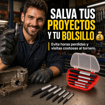 ScrewOut™ - Kit 5 Extractores de Pernos