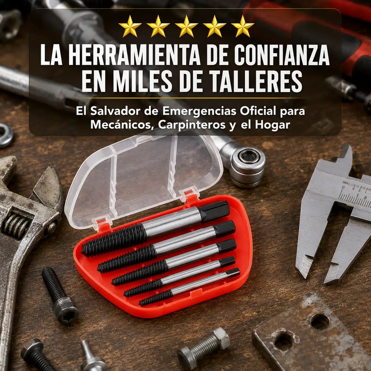 ScrewOut™ - Kit 5 Extractores de Pernos