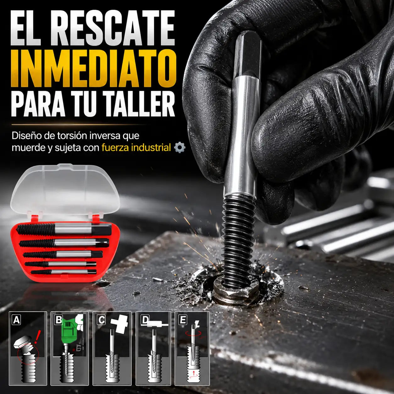 ScrewOut™ - Kit 5 Extractores de Pernos
