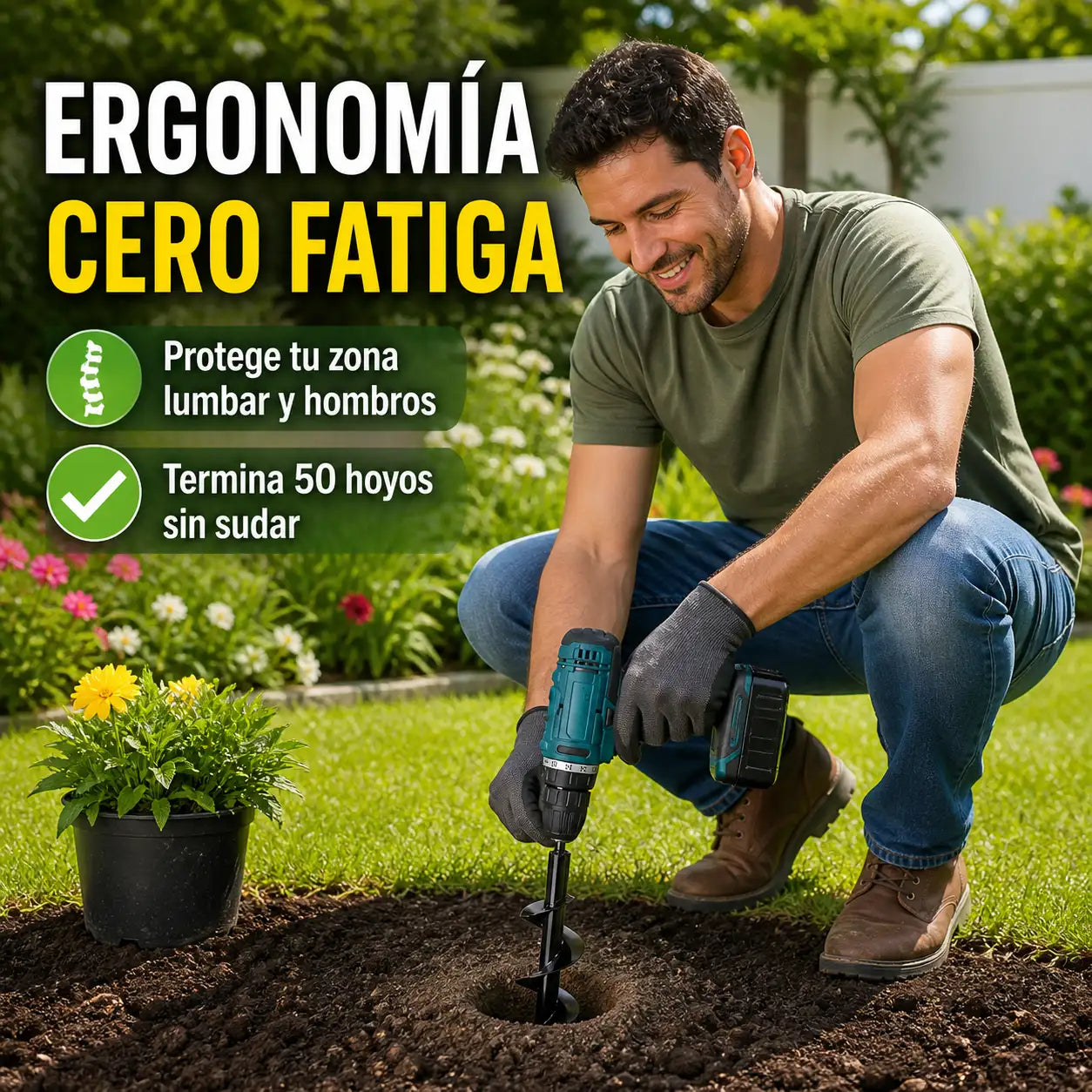 TerraDrill™ Ultra - Broca Ahoyador Para Plantar Jardin