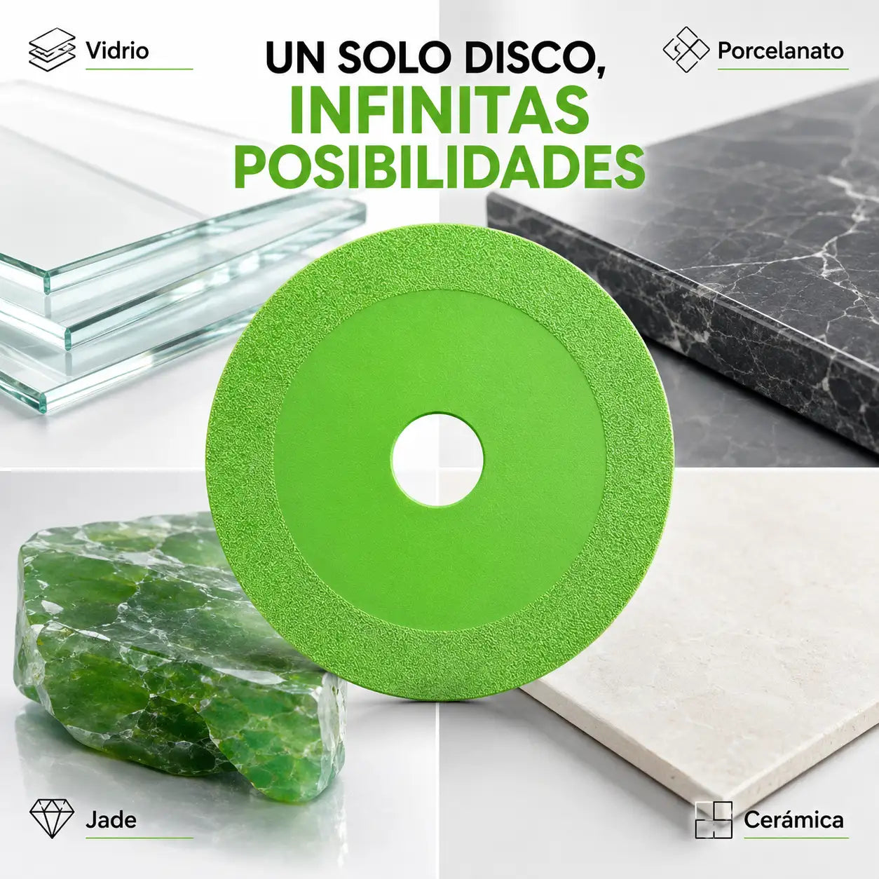 ✨ GlassCut™ Diamond Pro - Disco cortador de vidrio y cerámica (Pack)