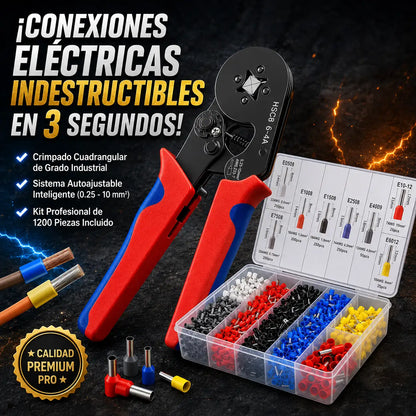 CrimpMaster™ - Alicate Crimpeadora + 1200 terminales