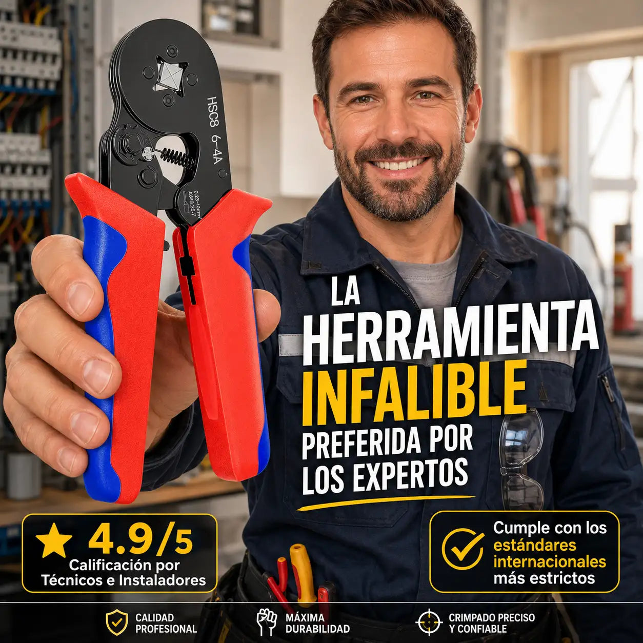 CrimpMaster™ - Alicate Crimpeadora + 1200 terminales