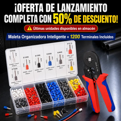 CrimpMaster™ - Alicate Crimpeadora + 1200 terminales