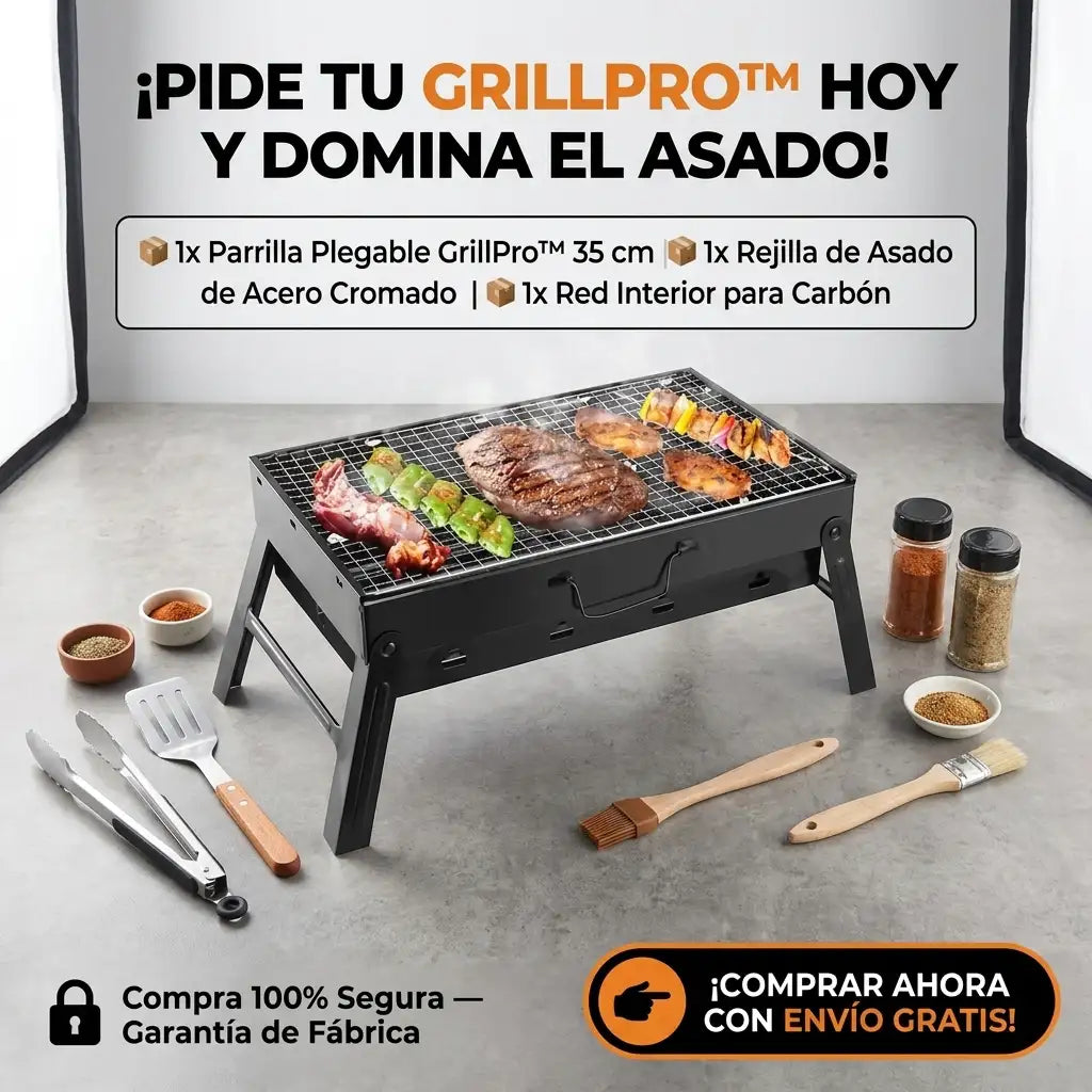 GrillPro™ - Parrilla Plegable