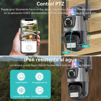 GuardianEye Pro™ - Cámara de seguridad IP Wifi