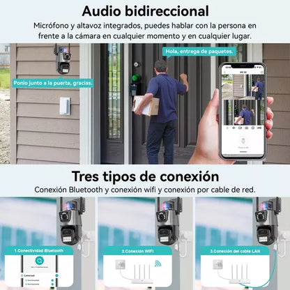 GuardianEye Pro™ - Cámara de seguridad IP Wifi