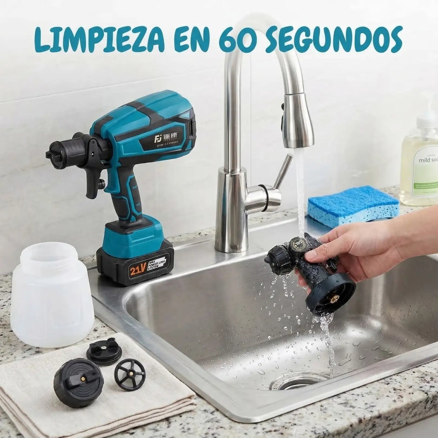 SprayMaster - Pulverizador Pintura Inalámbrico