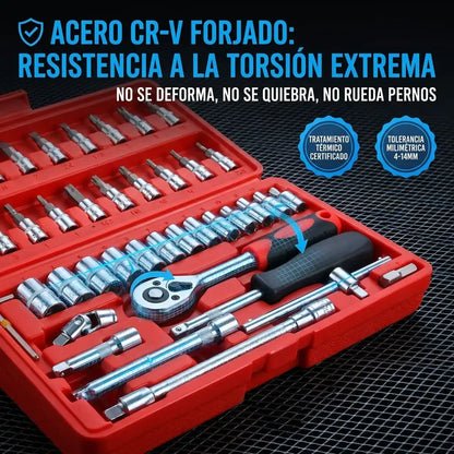 TorquePro™ - Kit de 46 herramientas mecánicas