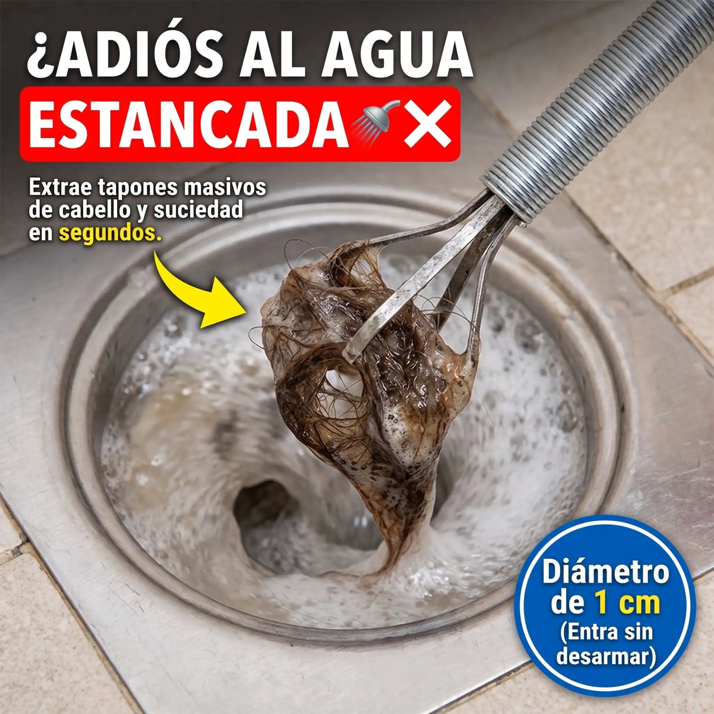 FlexiGrip™ Pro - Pinza destapa cañerías