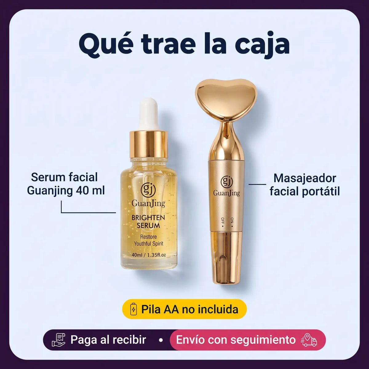 Kit Serum Guanjing + Masajeador Portátil
