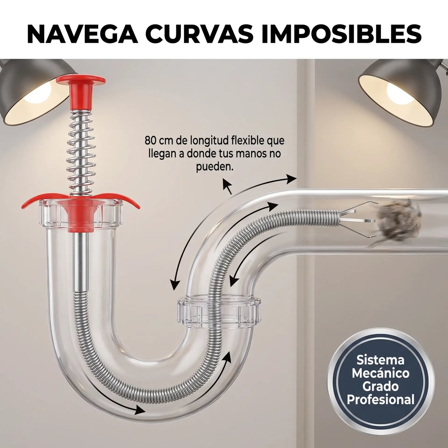 FlexiGrip™ Pro - Pinza destapa cañerías
