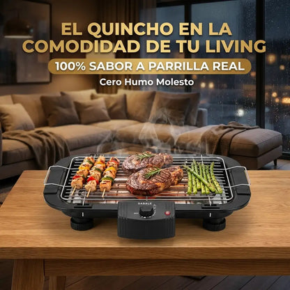 SmokeLess Grill™ - Parrilla Eléctrica de Mesa Antiadherente