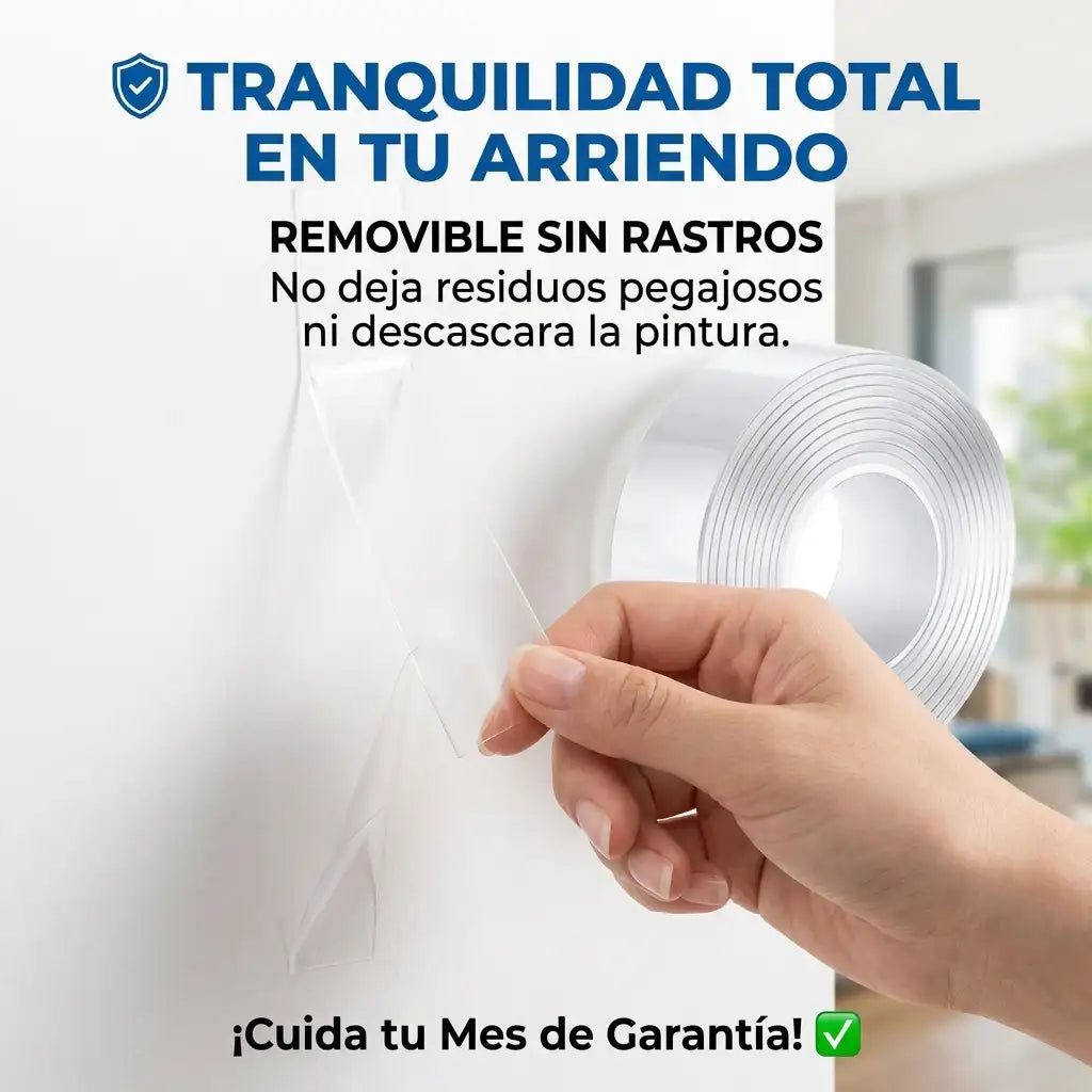 NanoGrip™ Pro - Cinta adhesiva doble contacto (Pack 2 unidades)