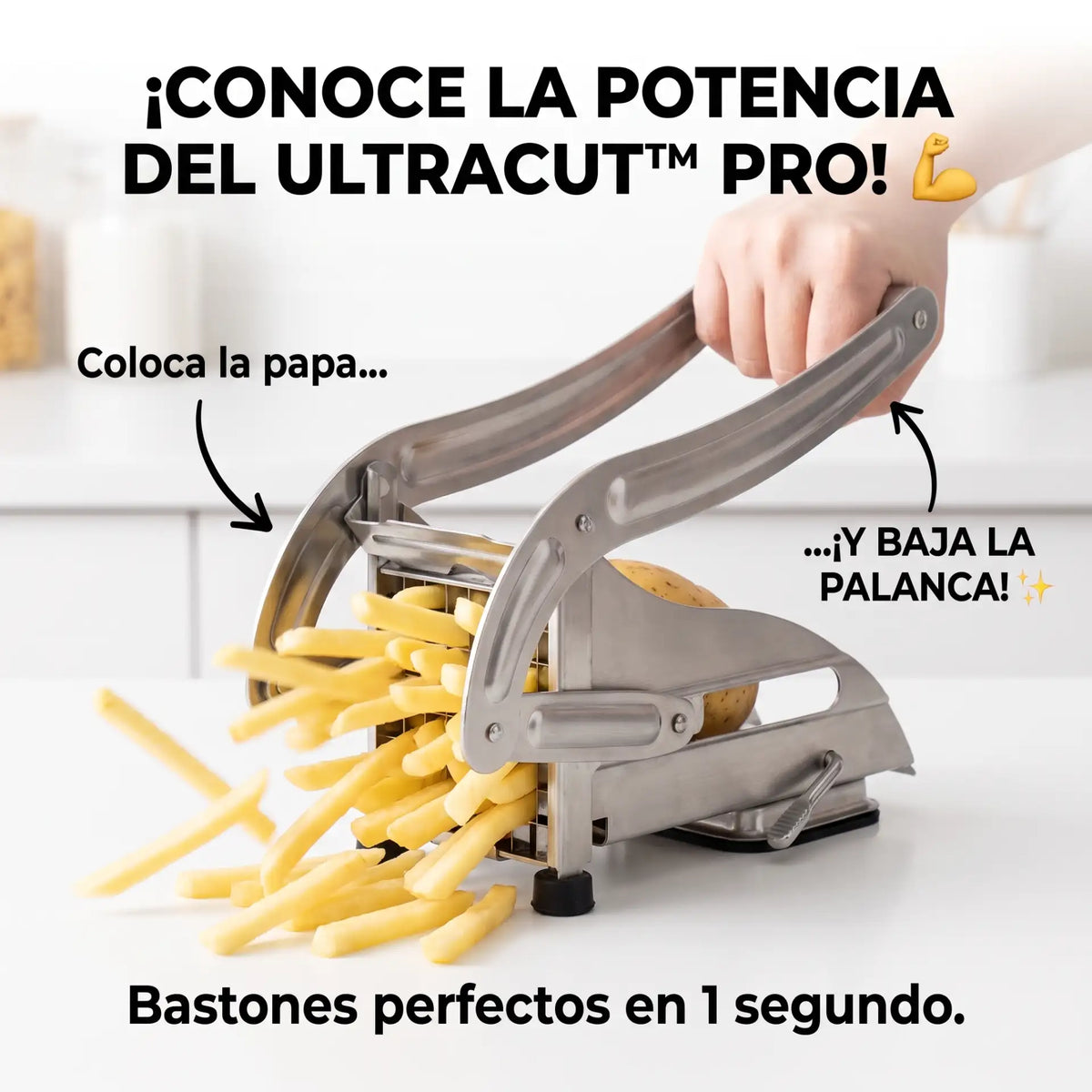 UltraCut™ Pro - Cortador Papas Fritas De Acero Manual