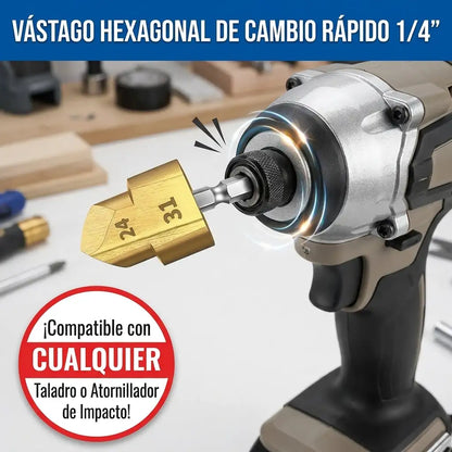 PipeFix™ Pro - Broca para recuperar conexiones de tubo pvc (Set de 3 brocas)