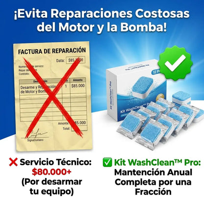 WashClean™ Pro - Pastillas Limpiadoras Para Lavadoras