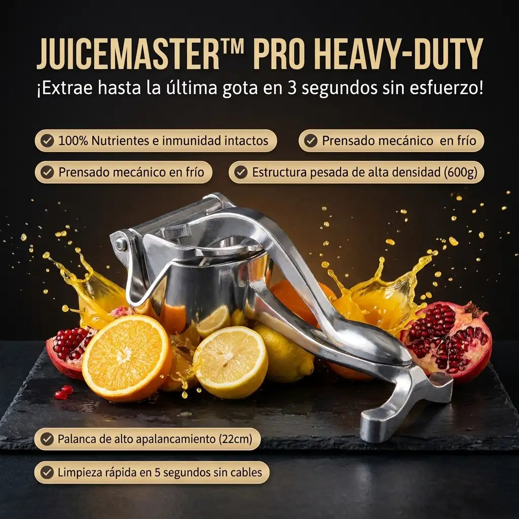JuiceMaster™ Pro - Exprimidor de frutas metálico