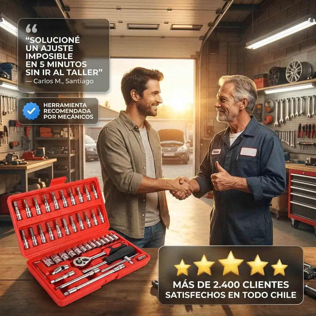 TorquePro™ - Kit de 46 herramientas mecánicas
