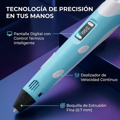 Magic 3D Pen™ - Lapiz 3D con 100 Metros filamentos