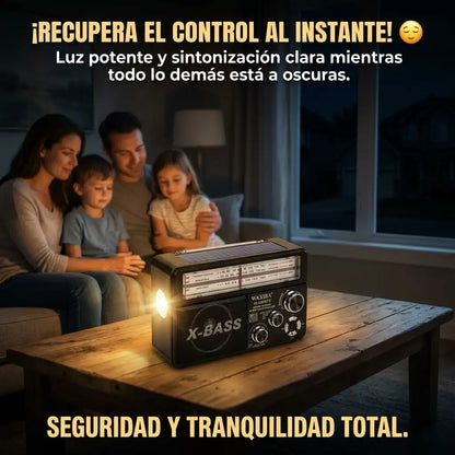RetroSonic™ Solar Pro - Radio Portátil Carga Solar