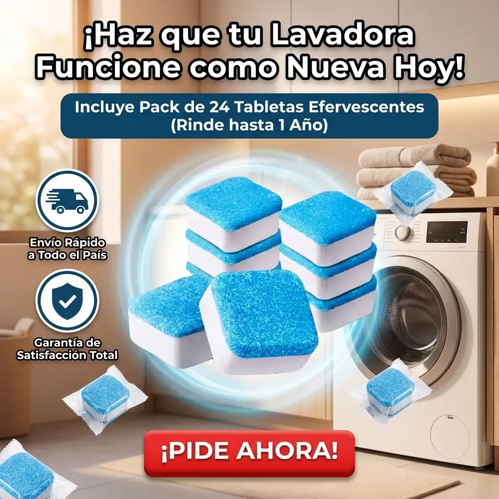 WashClean™ Pro - Pastillas Limpiadoras Para Lavadoras